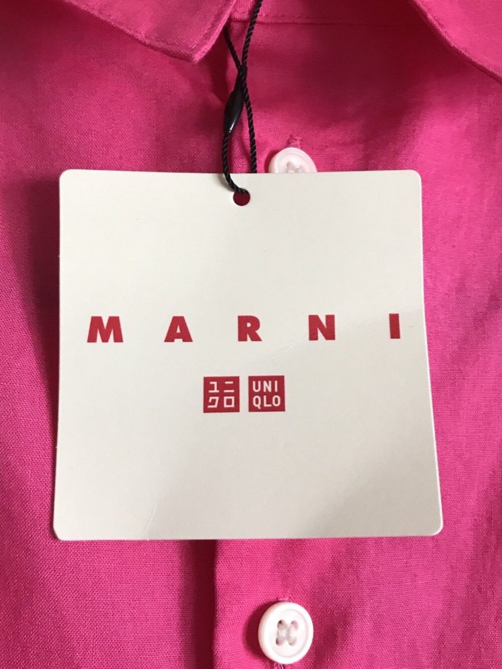 MARNI Uniqlo Women Pleated Sleeveless Blouse Pink Size Small NWT - Picture 6 of 9